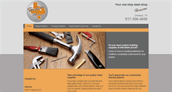 Desktop Screenshot of metalbuildingmaterialstx.com
