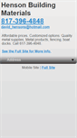 Mobile Screenshot of metalbuildingmaterialstx.com